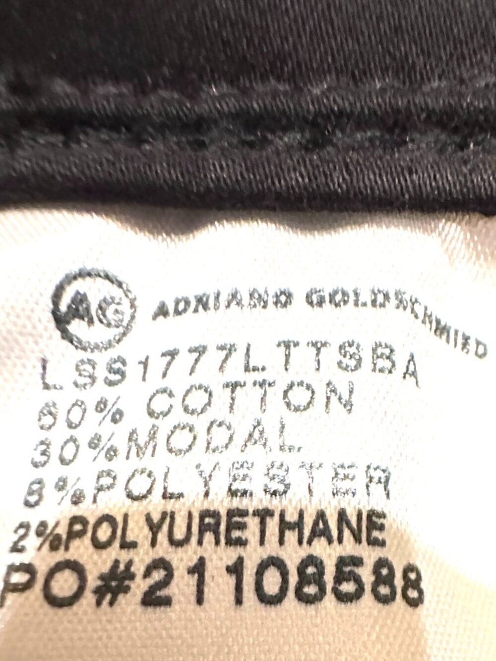 AG FARRAH SKINNY LEATHERETTE BLACK JEANS 26R NWT - Picture 7 of 9